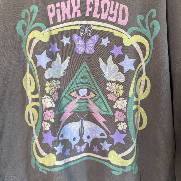 American Eagle Pink Floyd Black Graphic Sweatshirt \\ Size Large // Super Cozy - Picture 5 of 9